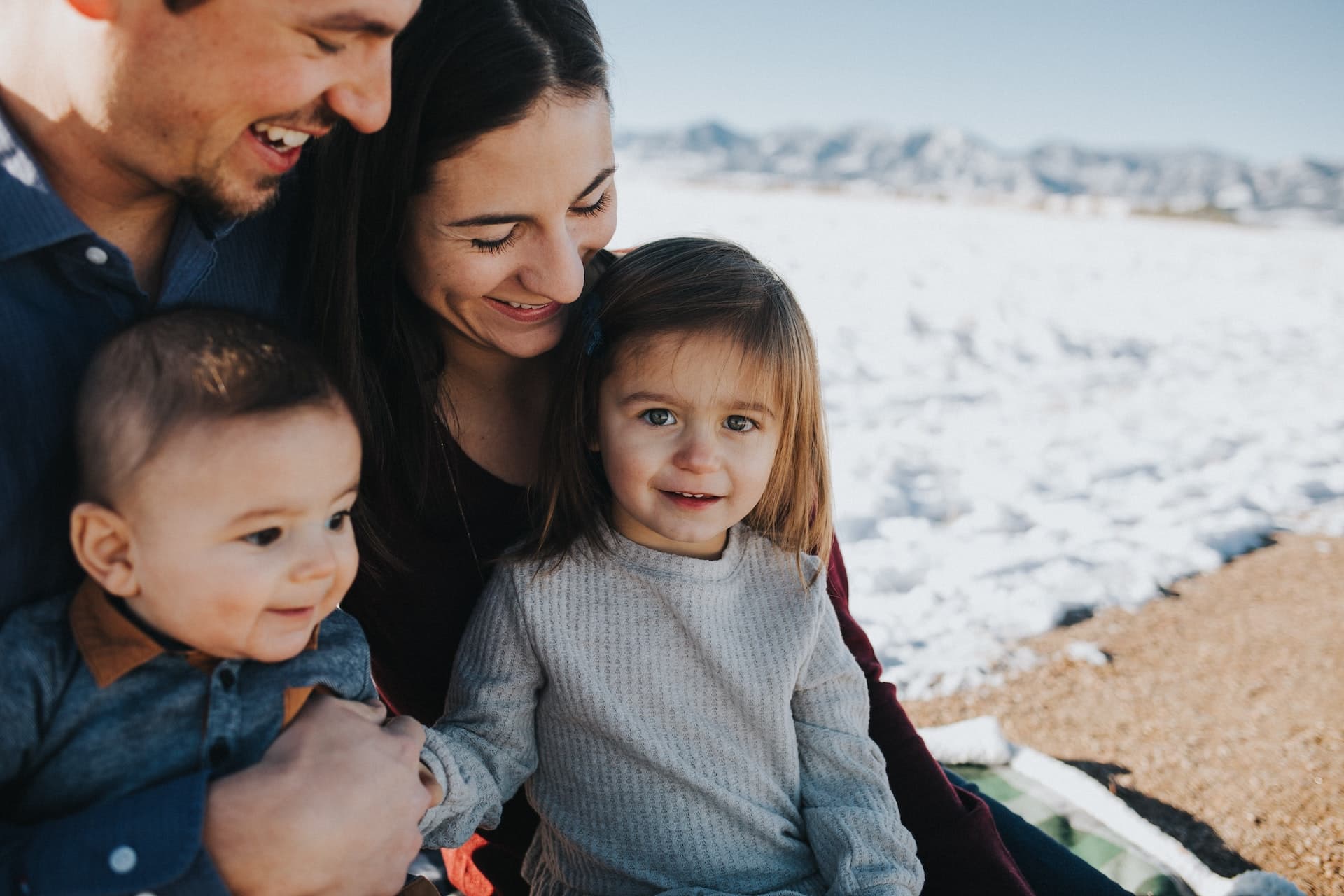 Estate Plan Family of four smiling