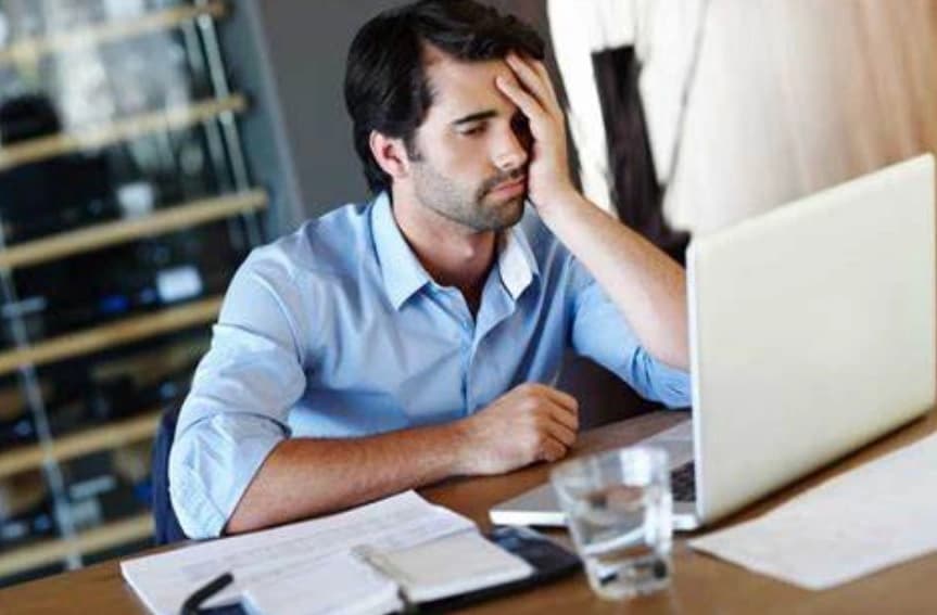 Son-trying-to-Look-up-a-will Son frustrated trying to find parent's will online